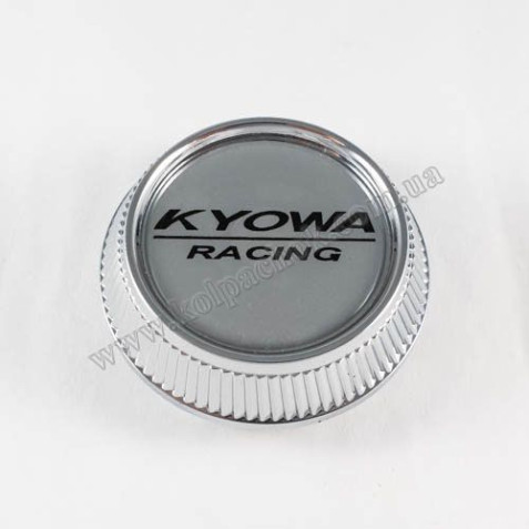 Ковпачок на диски Kyowa ребристий конус/сірий лого 5314K64 (56-64мм)