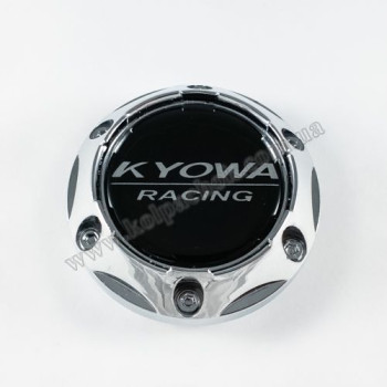 Колпачок на диски Kyowa конус/хром/болты/черный лого 241K64 (56-64мм)