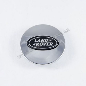 Ковпачок на диски Land Rover хром/чорн. лого (62мм)