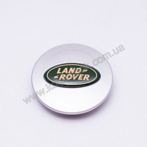 Ковпачок на диски Land Rover сірий/зол. літери (62мм)