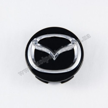Колпачок на диски Mazda черный/хром лого D07A37190 (52мм) Колпачок на диски Mazda черный/хром лого D07A37190 (52мм)