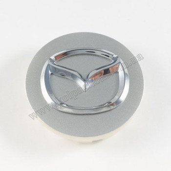 Ковпачок на диски Mazda срібло/хром лого (60мм) Ковпачок на диски Mazda срібло/хром лого (60мм)