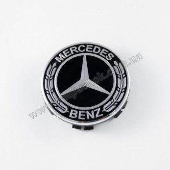 Колпачок на диски Mercedes-Benz нов. обр. черный A1674015900 (75мм)