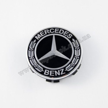 Колпачок на диски Mercedes-Benz нов. обр. черный A1674015900 (75мм)