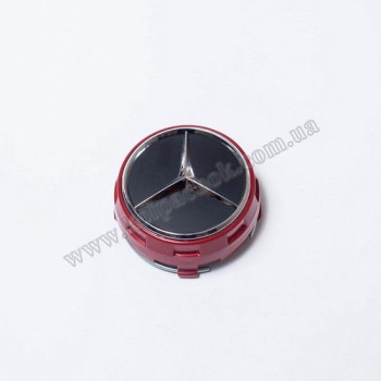 Ковпачок на диски Mercedes-Benz чорний/червоний AMG A0004000900 (75мм) Ковпачок на диски Mercedes-Benz чорний/червоний AMG A0004000900 (75мм)