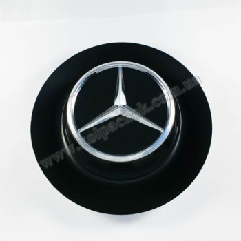 Ковпачок на диски Mercedes-Benz чорний мат (145мм) Ковпачок на диски Mercedes-Benz чорний мат (145мм)