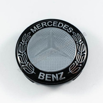Ковпачок на диски Mercedes-Benz чорний кант (59мм) Ковпачок на диски Mercedes-Benz чорний кант (59мм)
