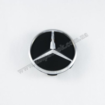 Ковпачок на диски Mercedes-Benz чорний мат (60мм) Ковпачок на диски Mercedes-Benz чорний мат (60мм)