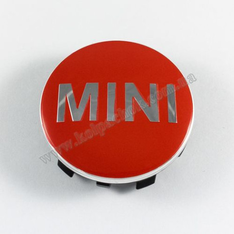 Ковпачок на диски MINI червоний 6857149 (56мм)