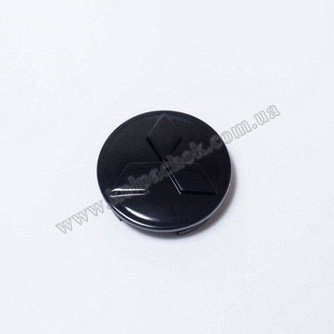 Ковпачок на диски Mitsubishi чорний глянець 4252A060 (60мм)