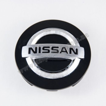 Колпачок на диски Nissan черный/хром лого 403421LA2A (85мм)