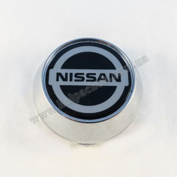 Колпачок на диски Nissan конус/хром (56-60мм) Колпачок на диски Nissan конус/хром (56-60мм)