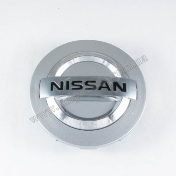 Ковпачок на диски Nissan сірий/хром лого 403421LA2A (85мм)