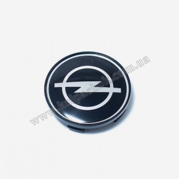 Ковпачок Opel чорний/хром лого для дисків BMW (68мм)