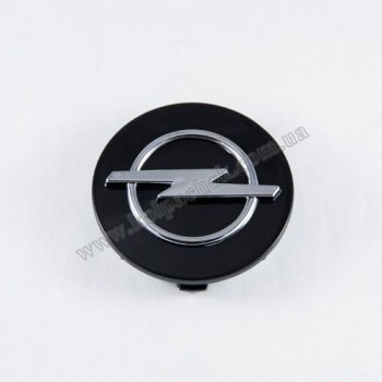 Ковпачок на диски Opel чорний/хром лого 9179670 (65мм) Ковпачок на диски Opel чорний/хром лого 9179670 (65мм)