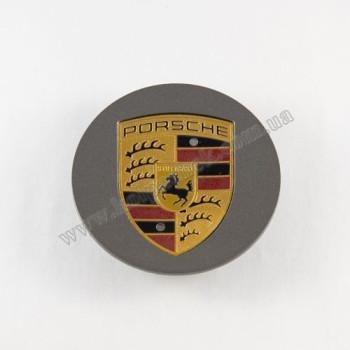 Колпачок на диски Porsche графит/цветной лого 7PP601150A (76мм) Колпачок на диски Porsche графит/цветной лого 7PP601150A (76мм)