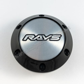 Колпачок на диски Rays конус/болты/черный/серый лого (56-64мм) Колпачок на диски Rays конус/болты/черный/серый лого (56-64мм)