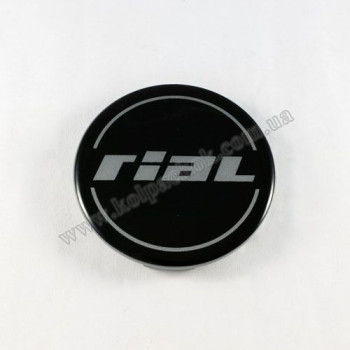 Ковпачок на диски Rial чорний (64мм) Ковпачок на диски Rial чорний (64мм)