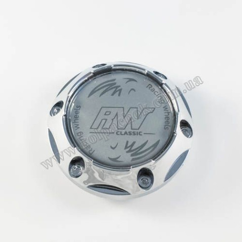 Ковпачок на диски RW конус/хром/болти 241K64 (56-64мм)