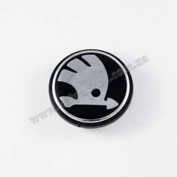 Ковпачок Skoda хром логотип на диски Volkswagen 3B7601171 (65мм) Ковпачок Skoda хром логотип на диски Volkswagen 3B7601171 (65мм)