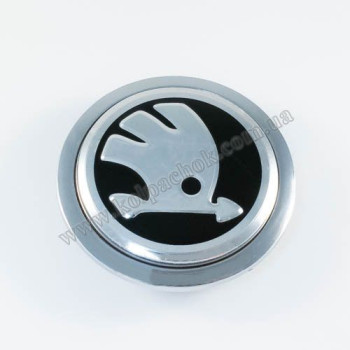 Ковпачок Skoda хром лого для Audi дисків 4B0601170A / 8T0601170A (69мм)