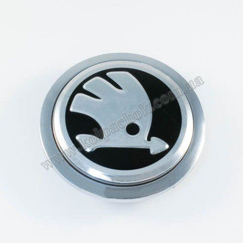 Ковпачок Skoda хром лого для Audi дисків 4B0601170A / 8T0601170A (69мм)