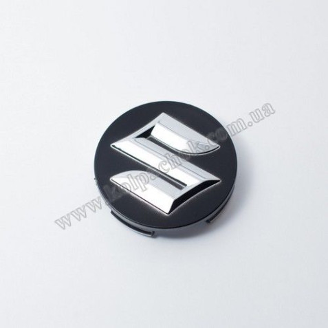 Ковпачок на диски Suzuki чорний/хром лого 43252-51K10 (54мм)