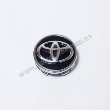 Колпачок на диски Toyota черный/хром лого 42603-02320 (62мм)
