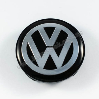 Колпачок на диски VolksWagen черный/хром лого (59мм) Колпачок на диски VolksWagen черный/хром лого (59мм)