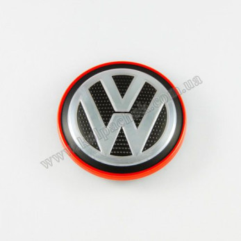 Колпачок на диски VolksWagen красный кант 5G0601171 (66мм) Колпачок на диски VolksWagen красный кант 5G0601171 (66мм)