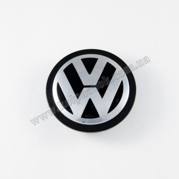 Колпачок VolksWagen на диски Porsche черный кант (76мм) Колпачок VolksWagen на диски Porsche черный кант (76мм)