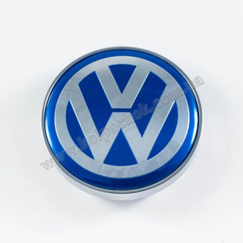 Колпачок на диски VolksWagen синий лого (60мм) Колпачок на диски VolksWagen синий лого (60мм)