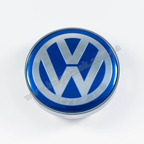 Колпачок на диски VolksWagen синий лого (60мм)