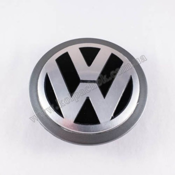 Колпачок VolksWagen на диски Porsche серый кант (76мм) Колпачок VolksWagen на диски Porsche серый кант (76мм)