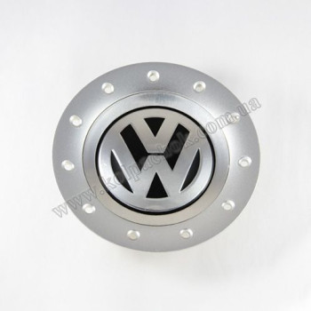 Ковпачок на диски VolksWagen сірий/хром лого (154мм)