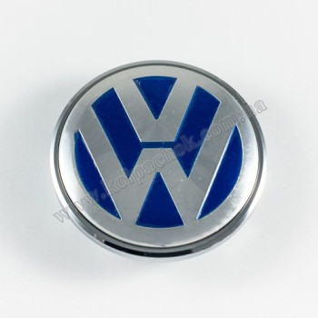 Ковпачок на диски VolksWagen Touareg Multivan синій/хром 7L6601149B (70мм)