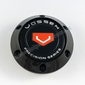 Ковпачок на диски Vossen конус/болти/чорний/чорний лого (56-64мм)