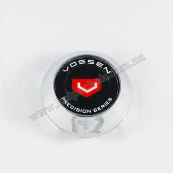 Ковпачок на диски Vossen конус/хром/чорний лого (62-68мм) Ковпачок на диски Vossen конус/хром/чорний лого (62-68мм)
