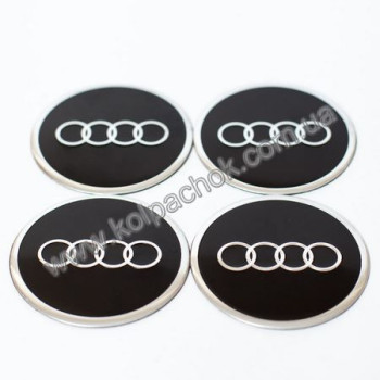 Наклейки для колпачков на диски Audi (60мм) Наклейки для колпачков на диски Audi (60мм)