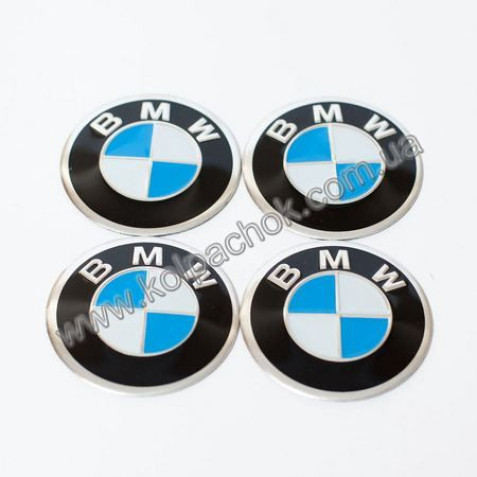 Наклейки для колпачков на диски BMW (55мм)