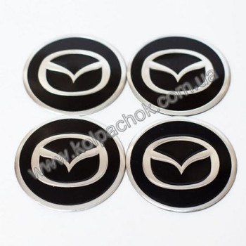 Наклейки для ковпачків на диски Mazda (60мм) Наклейки для ковпачків на диски Mazda (60мм)