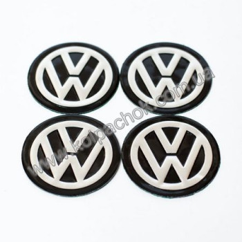 Наклейки для ковпачків на диски VolksWagen плоскі (60мм)