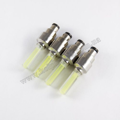 Светящиеся колпачки на ниппеля (желтые) LED