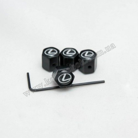 Ковпачки на ніпеля Lexus чорні