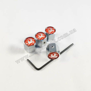 Ковпачки на ніпеля Vauxhall червоний лого Ковпачки на ніпеля Vauxhall червоний лого