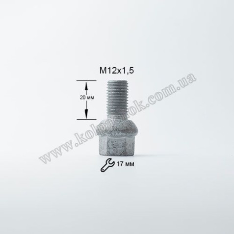 Болт сфера 12х1, 5х20 FEBI 08476, Mercedes-Benz