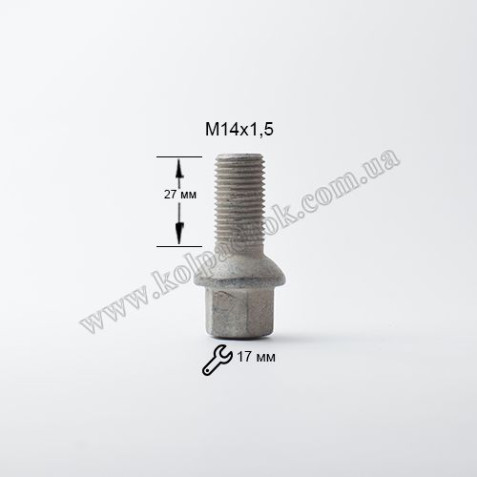 Болт сфера 14х1, 5х27 FEBI 18913, Mercedes-Benz