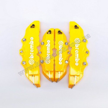 Накладки на супорти Brembo жовті Накладки на супорти Brembo жовті