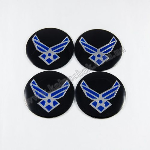 Наклейки для ковпачків на диски Emblem (56мм)