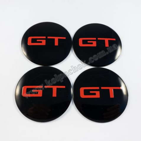 Наклейки для колпачков на диски GT (56мм)